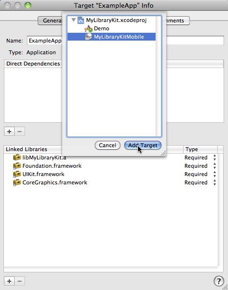 Add Direct Dependencies