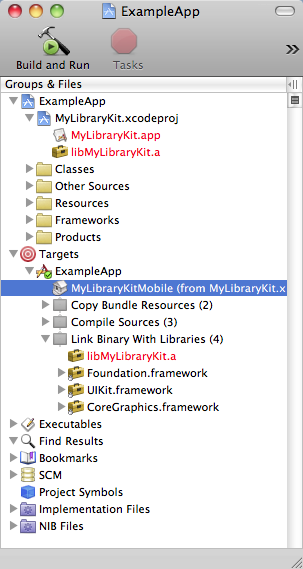 Dependencies in Target