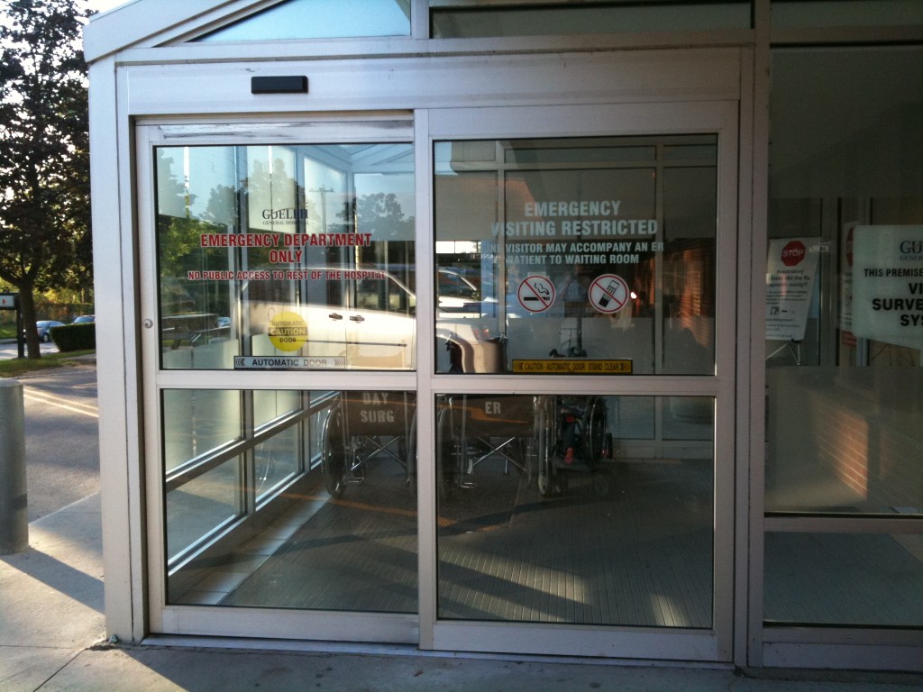 Emergency Room Entrance Photo of the emergency room entrance