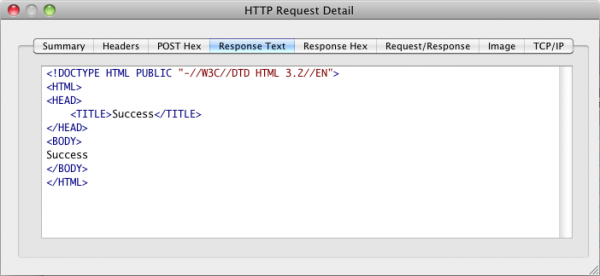 HTTP Inspection